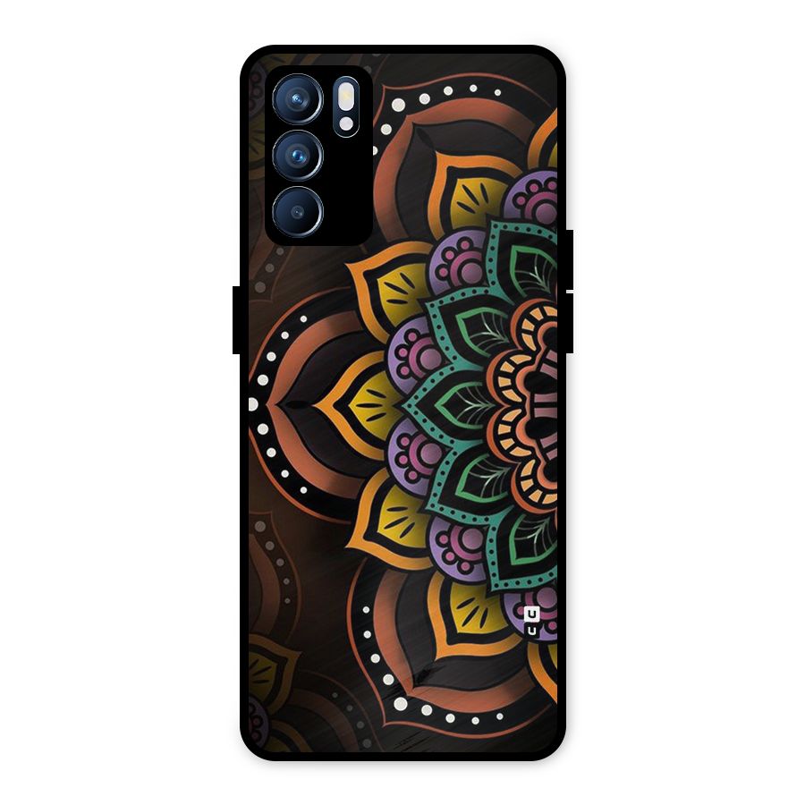 Mandala Artist Metal Back Case for Oppo Reno6 5G