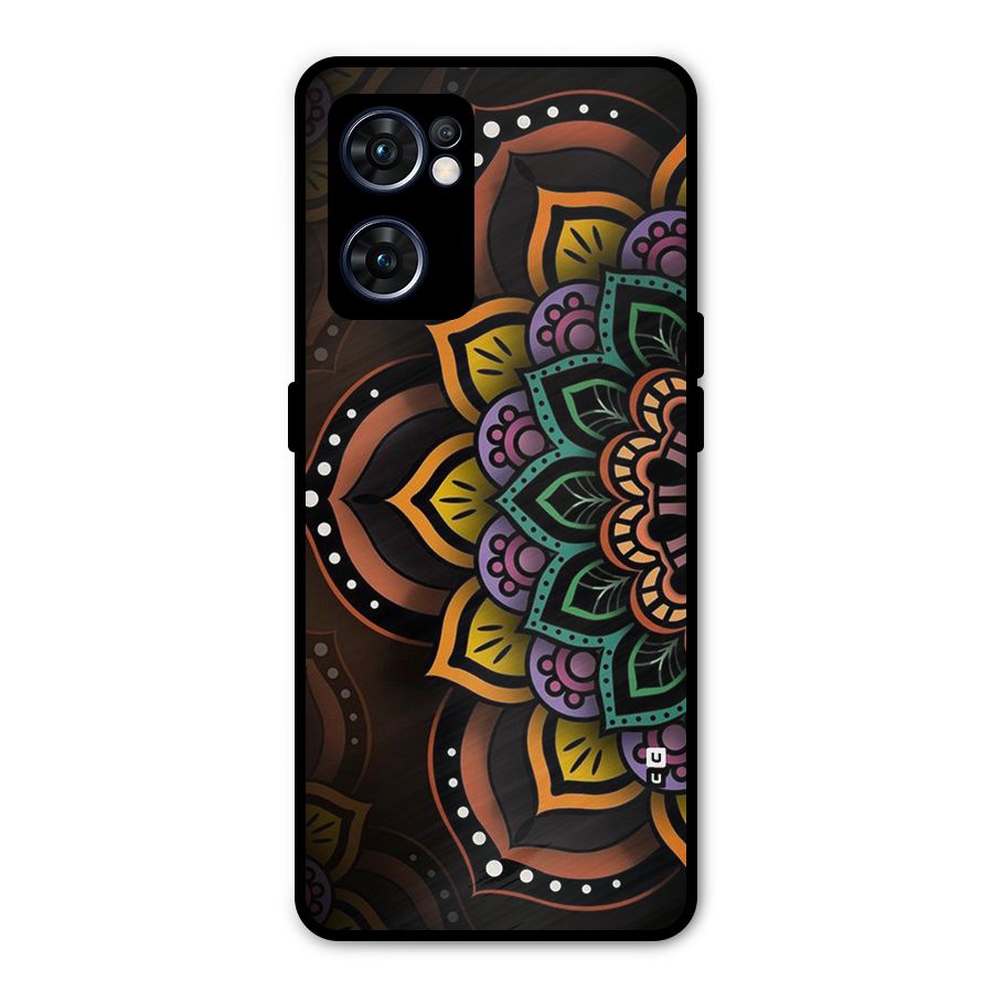 Mandala Artist Metal Back Case for Oppo Reno7 5G