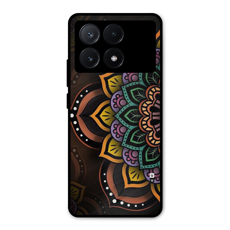 Mandala Artist Metal Back Case for Poco X6 Pro