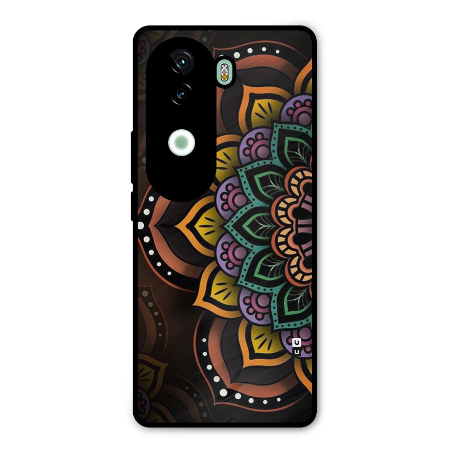 Mandala Artist Metal Back Case for Vivo V40e