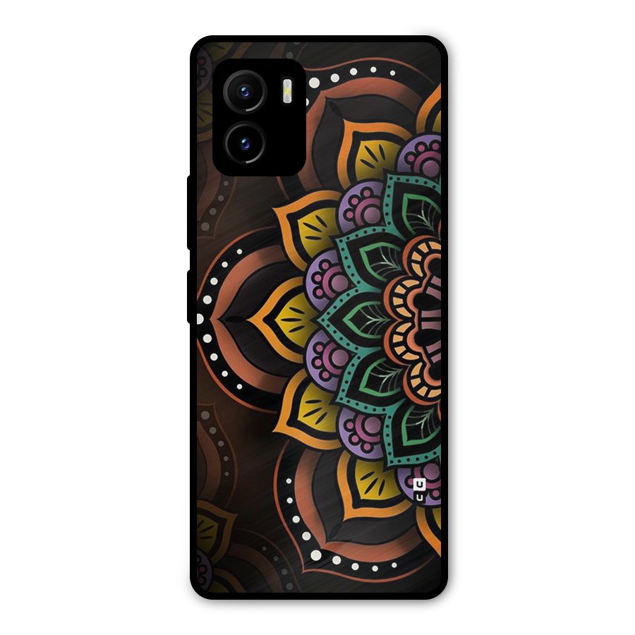 Mandala Artist Metal Back Case for Vivo Y15s