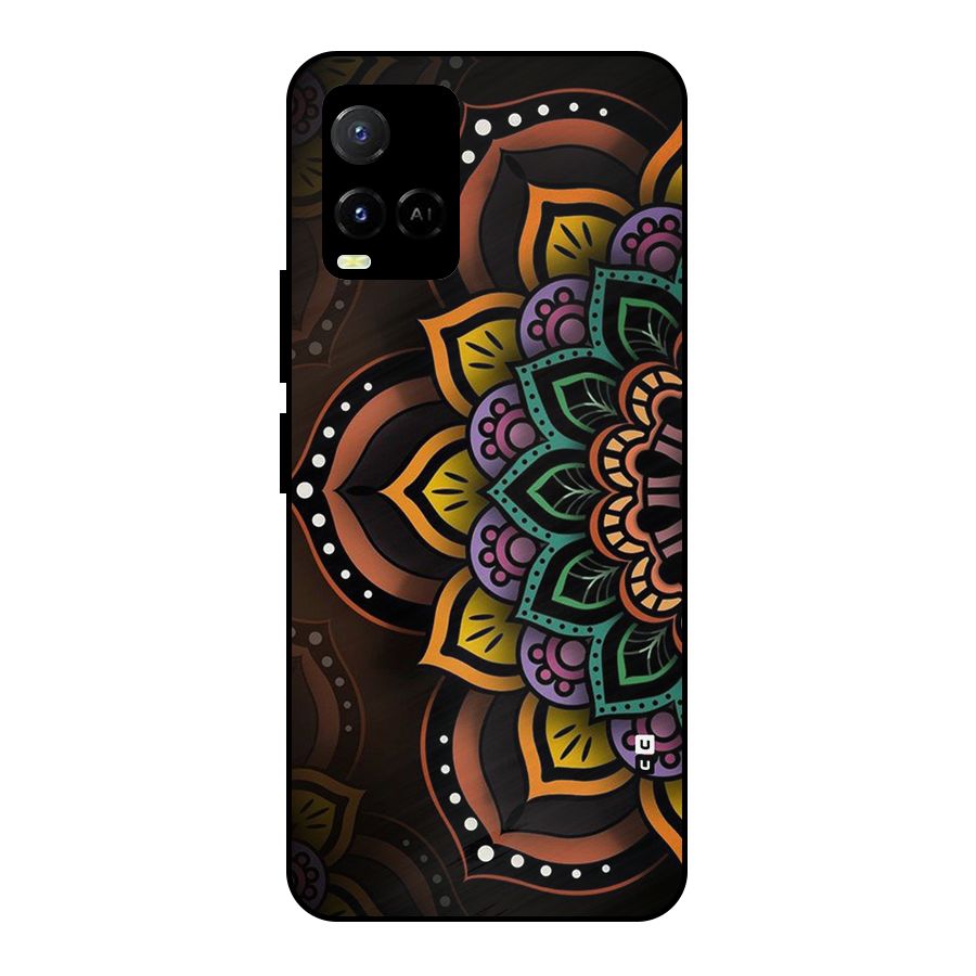 Mandala Artist Metal Back Case for Vivo Y21A