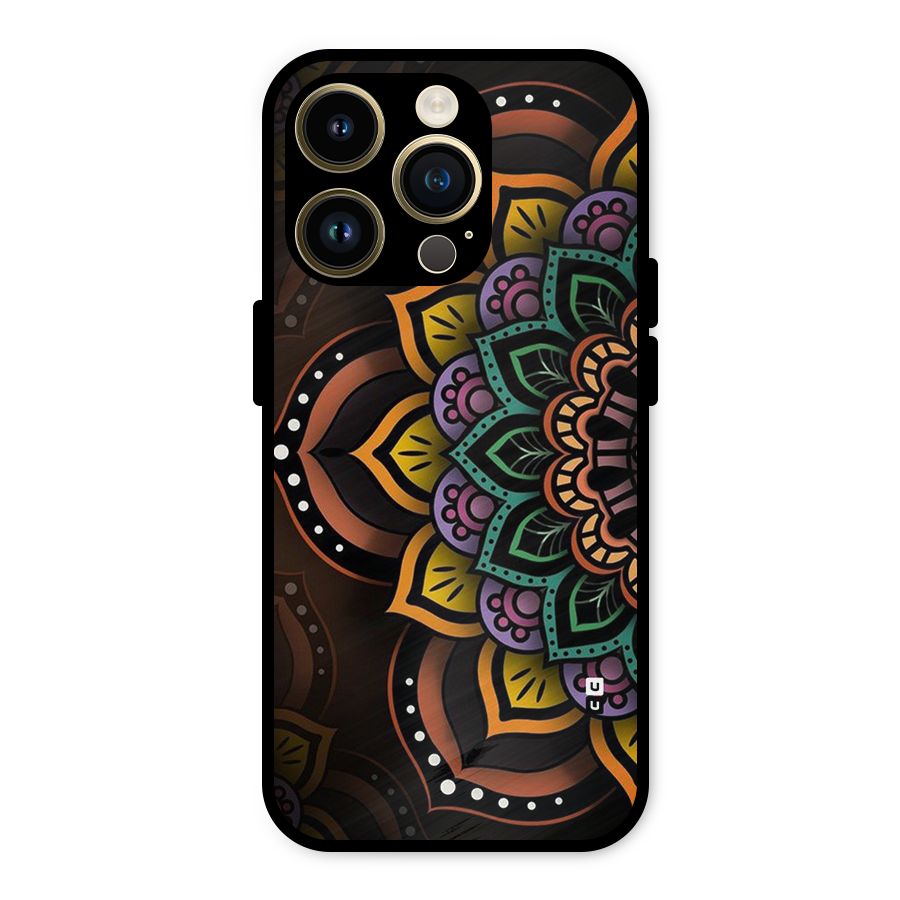 Mandala Artist Metal Back Case for iPhone 14 Pro