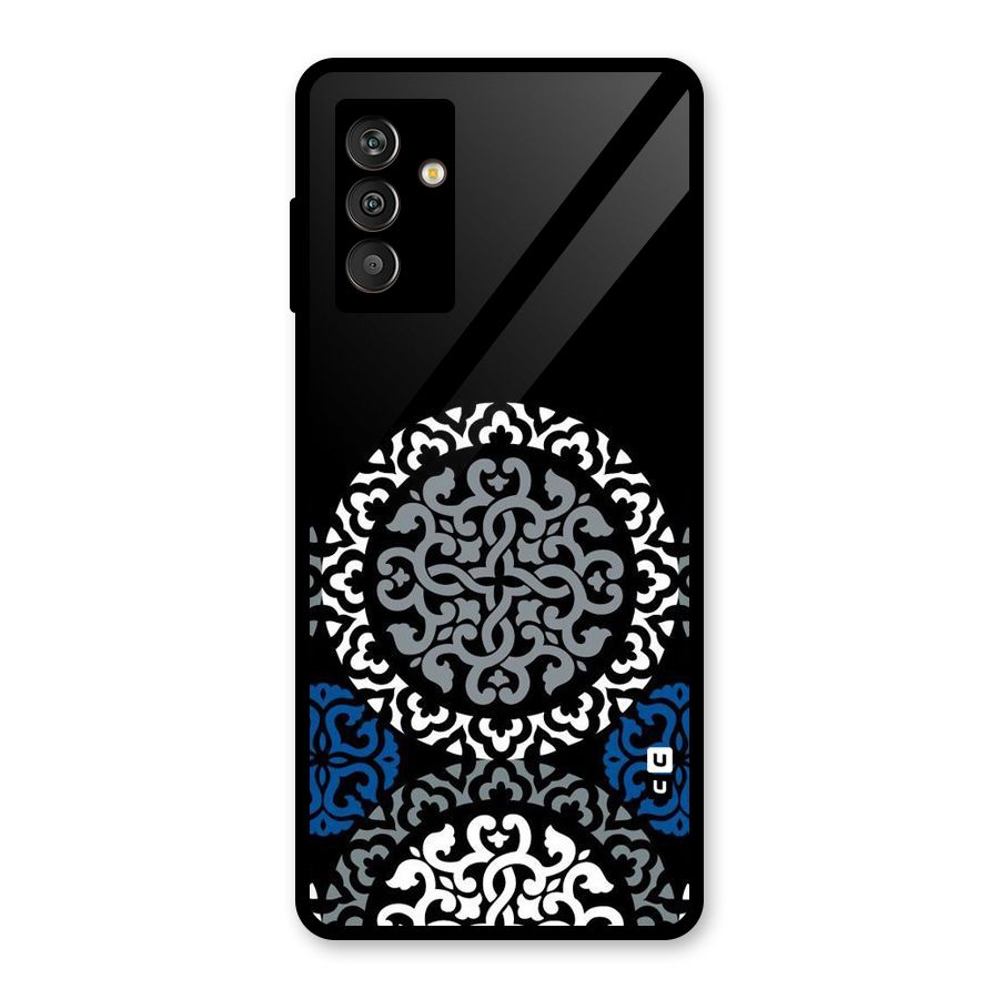 Mandala Circle Pattern Glass Back Case for Galaxy M13