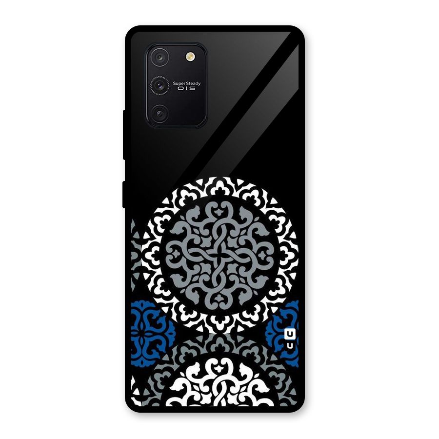 Mandala Circle Pattern Glass Back Case for Galaxy S10 Lite