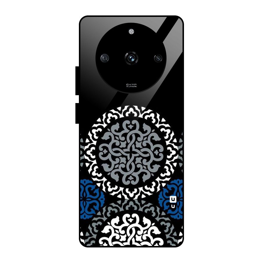 Mandala Circle Pattern Glass Back Case for Realme Narzo 60 5G