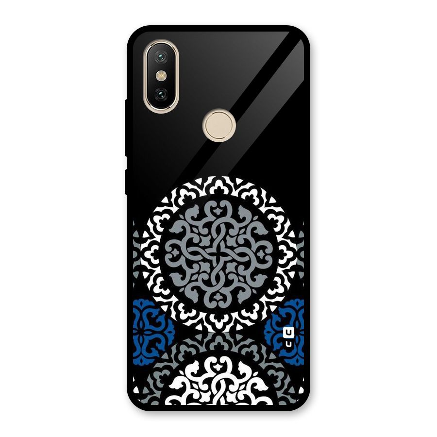 Mandala Circle Pattern Glass Back Case for Redmi A2