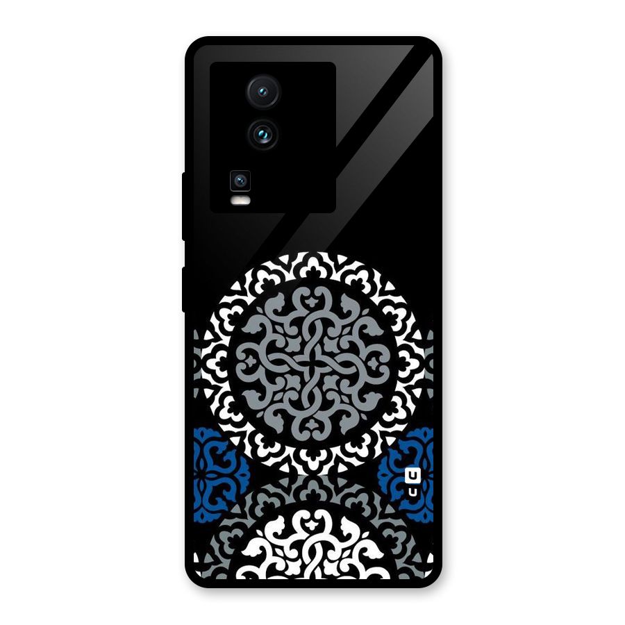 Mandala Circle Pattern Glass Back Case for Vivo iQOO Neo 7