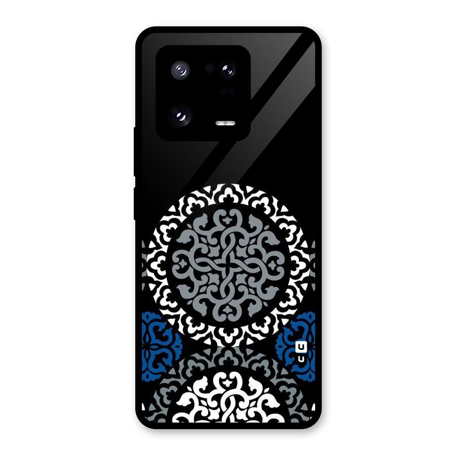 Mandala Circle Pattern Glass Back Case for Xiaomi 13 Pro