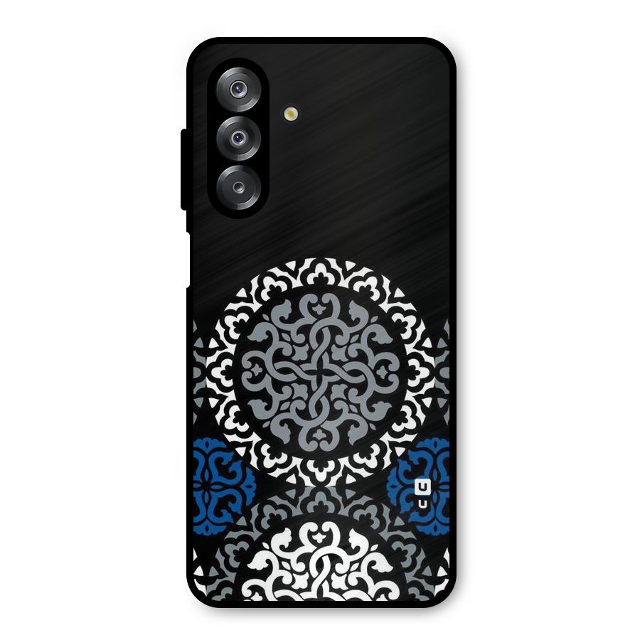 Mandala Circle Pattern Metal Back Case for Galaxy A26
