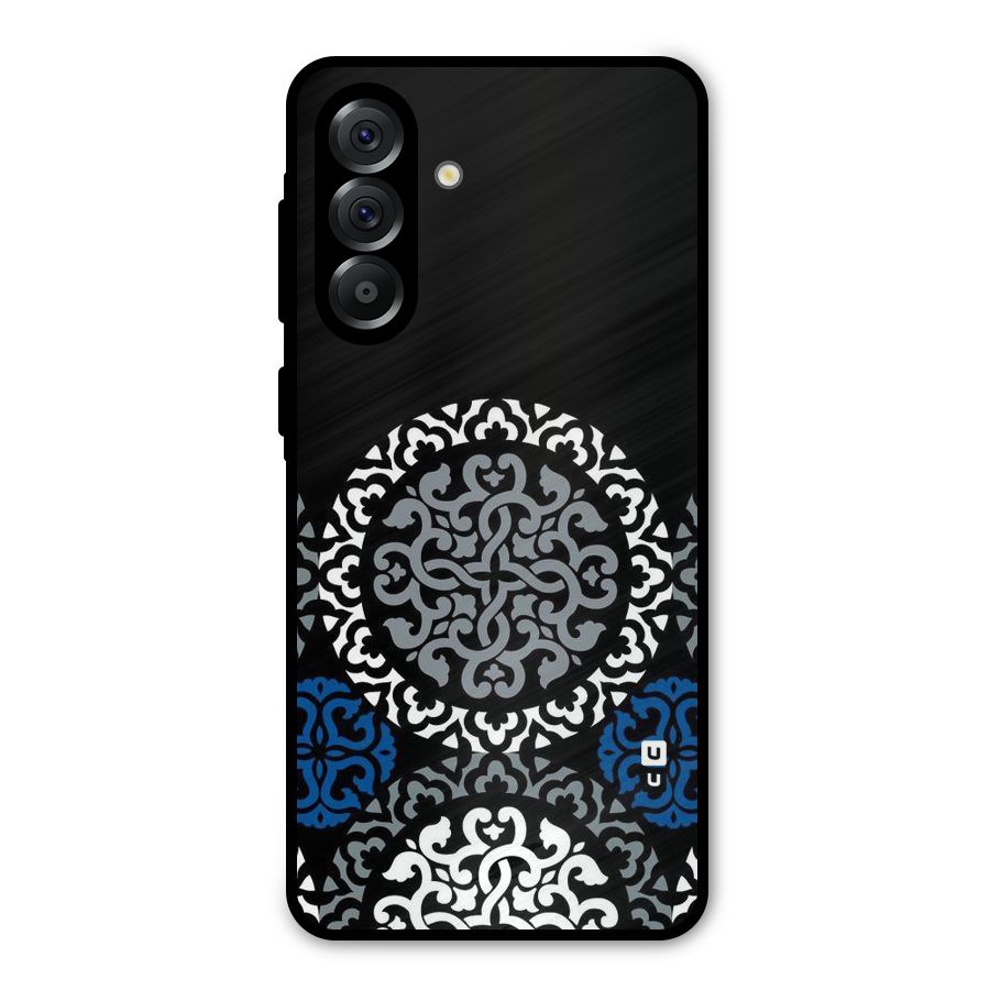 Mandala Circle Pattern Metal Back Case for Galaxy A36