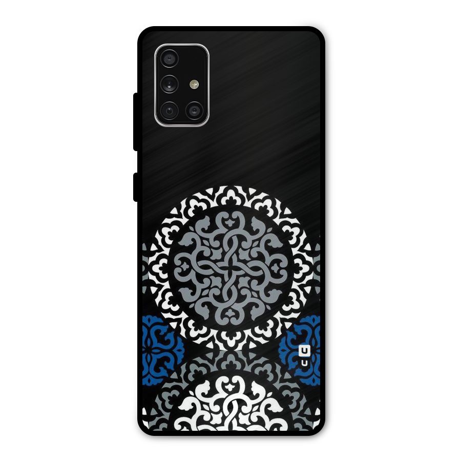 Mandala Circle Pattern Metal Back Case for Galaxy A71
