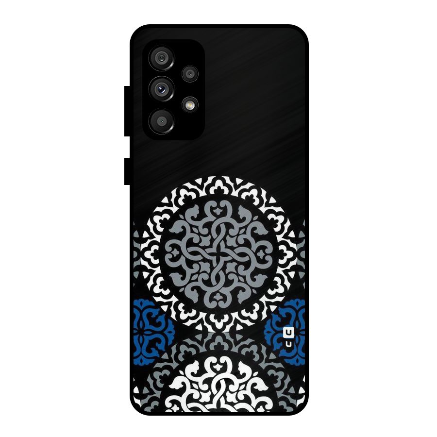 Mandala Circle Pattern Metal Back Case for Galaxy A73 5G
