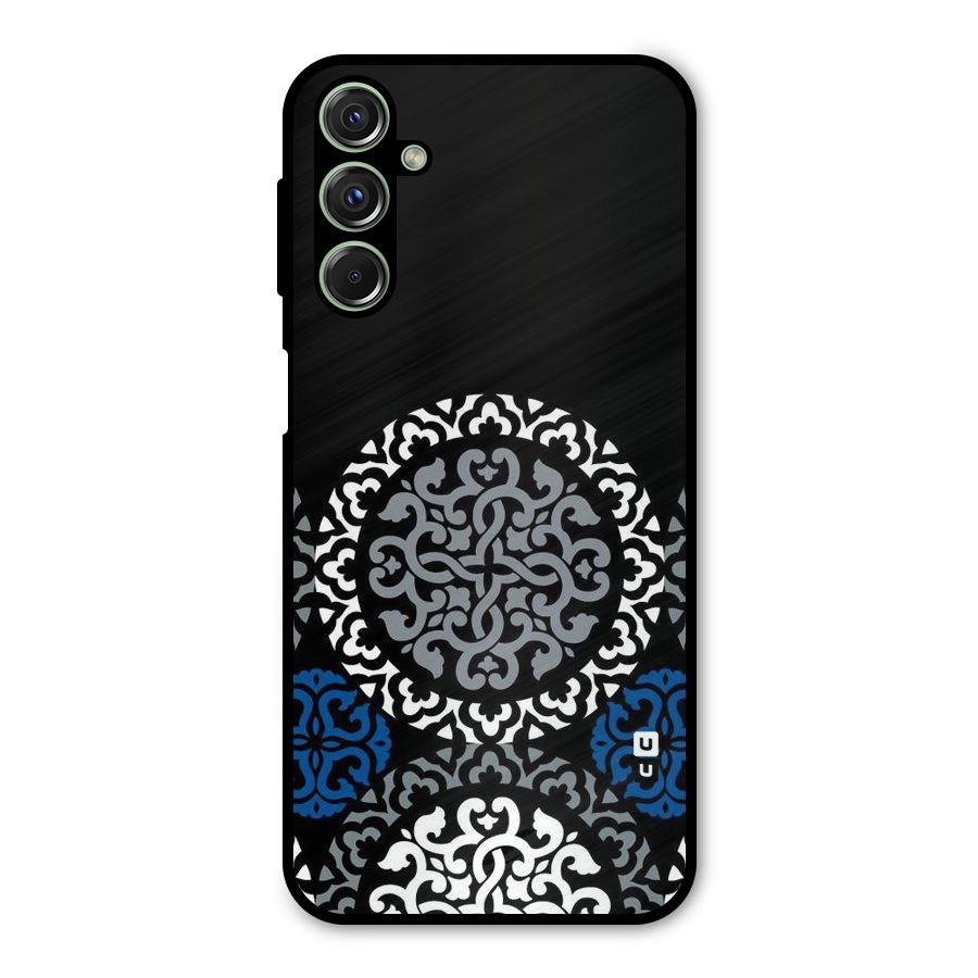 Mandala Circle Pattern Metal Back Case for Galaxy F34