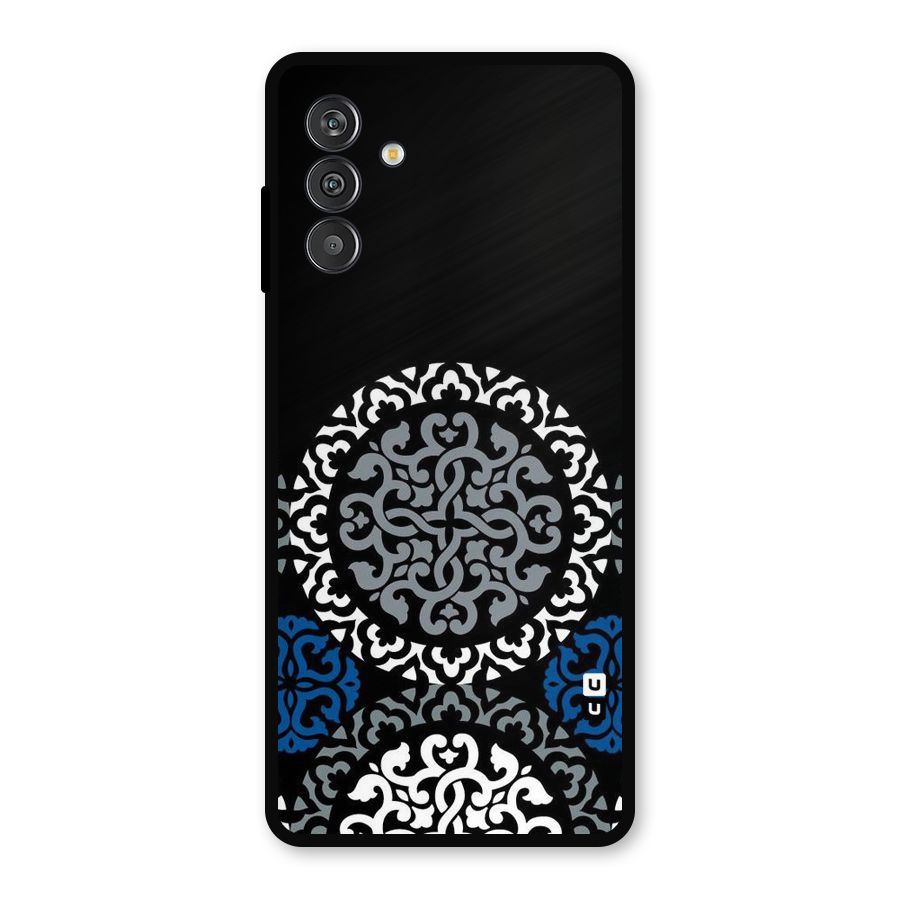 Mandala Circle Pattern Metal Back Case for Galaxy M14 5G