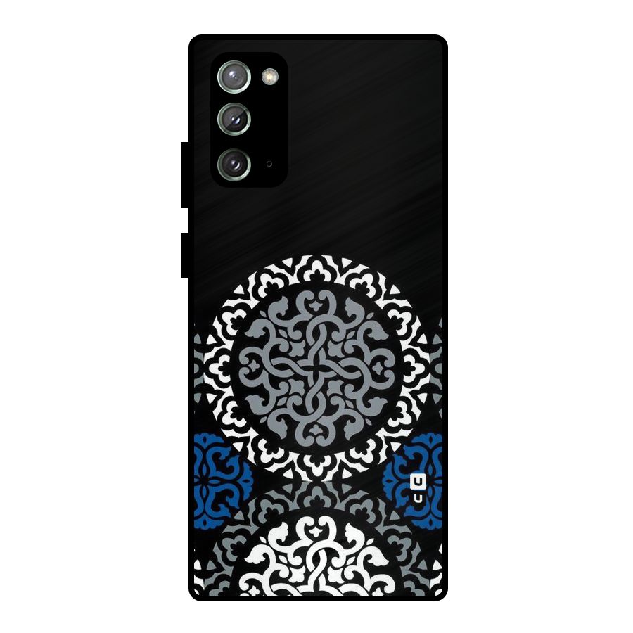 Mandala Circle Pattern Metal Back Case for Galaxy Note 20