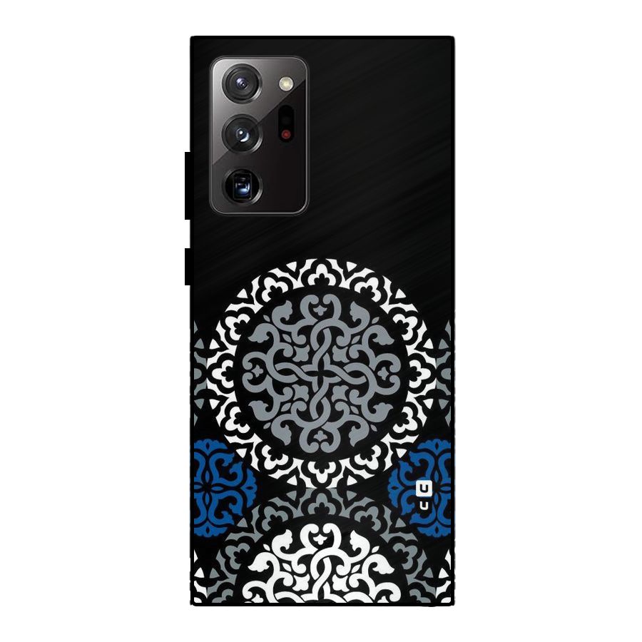 Mandala Circle Pattern Metal Back Case for Galaxy Note 20 Ultra