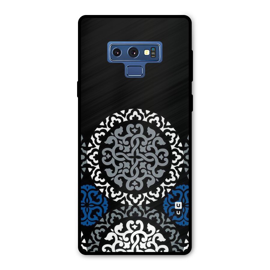 Mandala Circle Pattern Metal Back Case for Galaxy Note 9