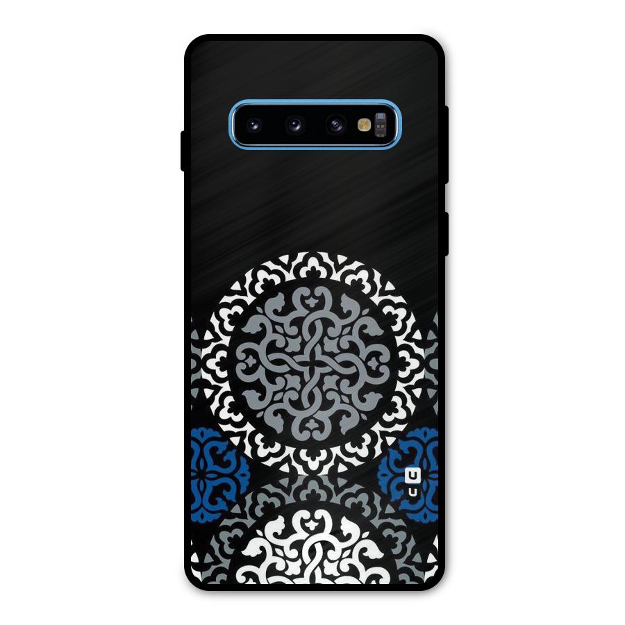 Mandala Circle Pattern Metal Back Case for Galaxy S10