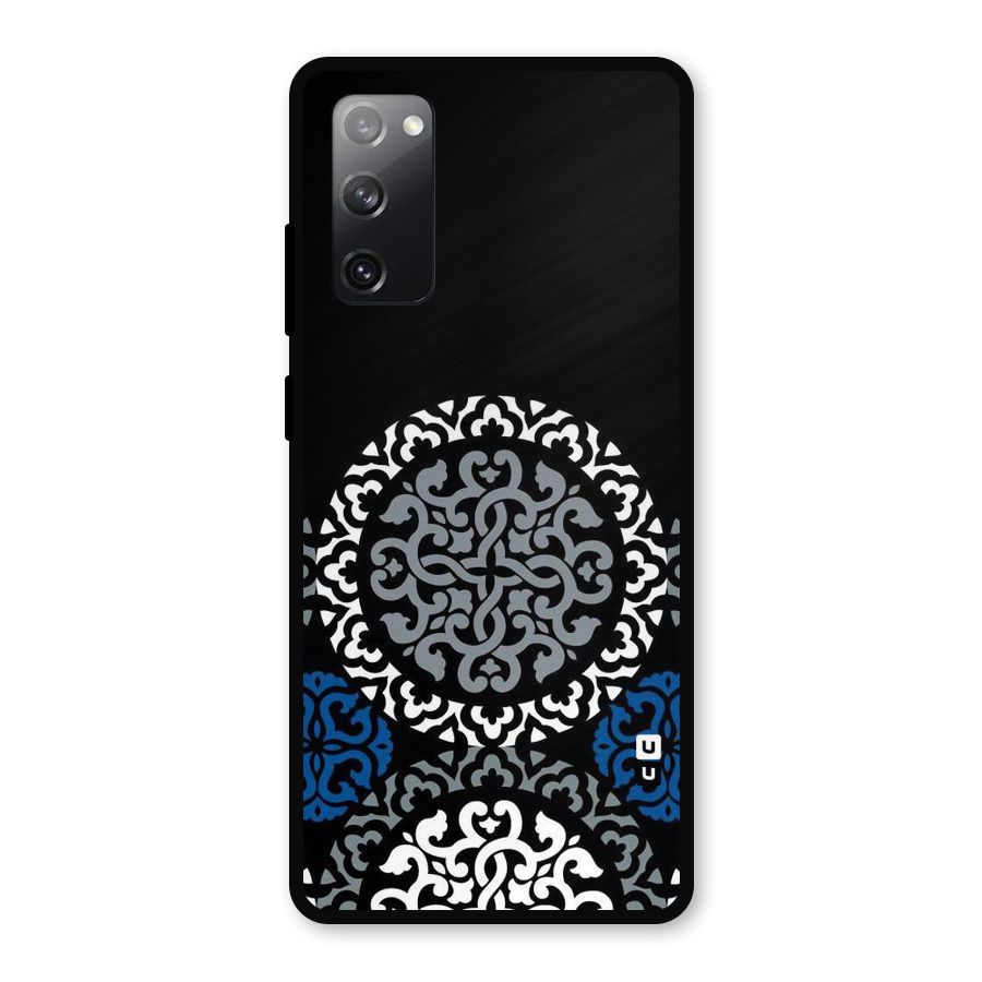Mandala Circle Pattern Metal Back Case for Galaxy S20 FE 5G