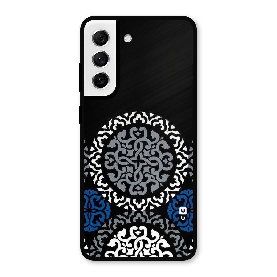 Mandala Circle Pattern Metal Back Case for Galaxy S21 FE 5G