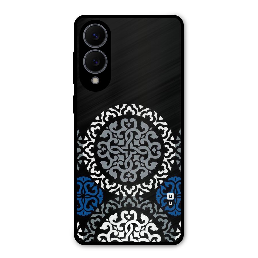 Mandala Circle Pattern Metal Back Case for Galaxy S25 Edge