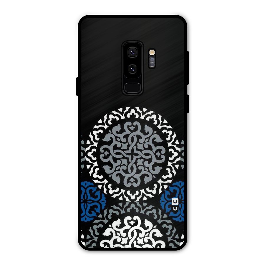 Mandala Circle Pattern Metal Back Case for Galaxy S9 Plus