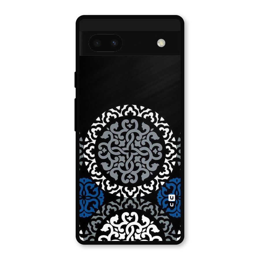 Mandala Circle Pattern Metal Back Case for Google Pixel 6a