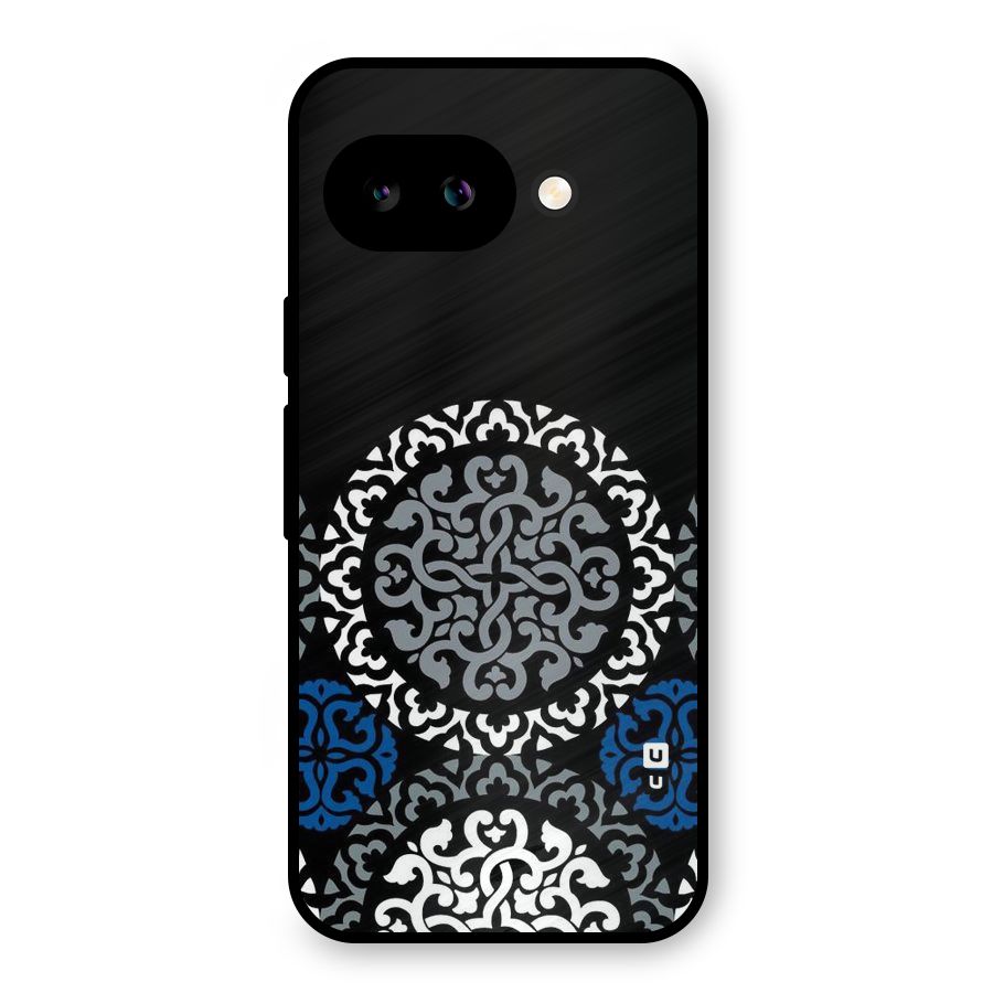 Mandala Circle Pattern Metal Back Case for Google Pixel 9a