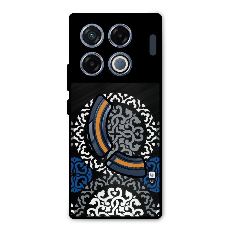Mandala Circle Pattern Metal Back Case for Infinix GT 20 Pro