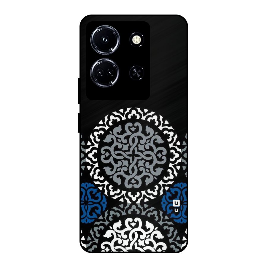 Mandala Circle Pattern Metal Back Case for Infinix Note 30 5G