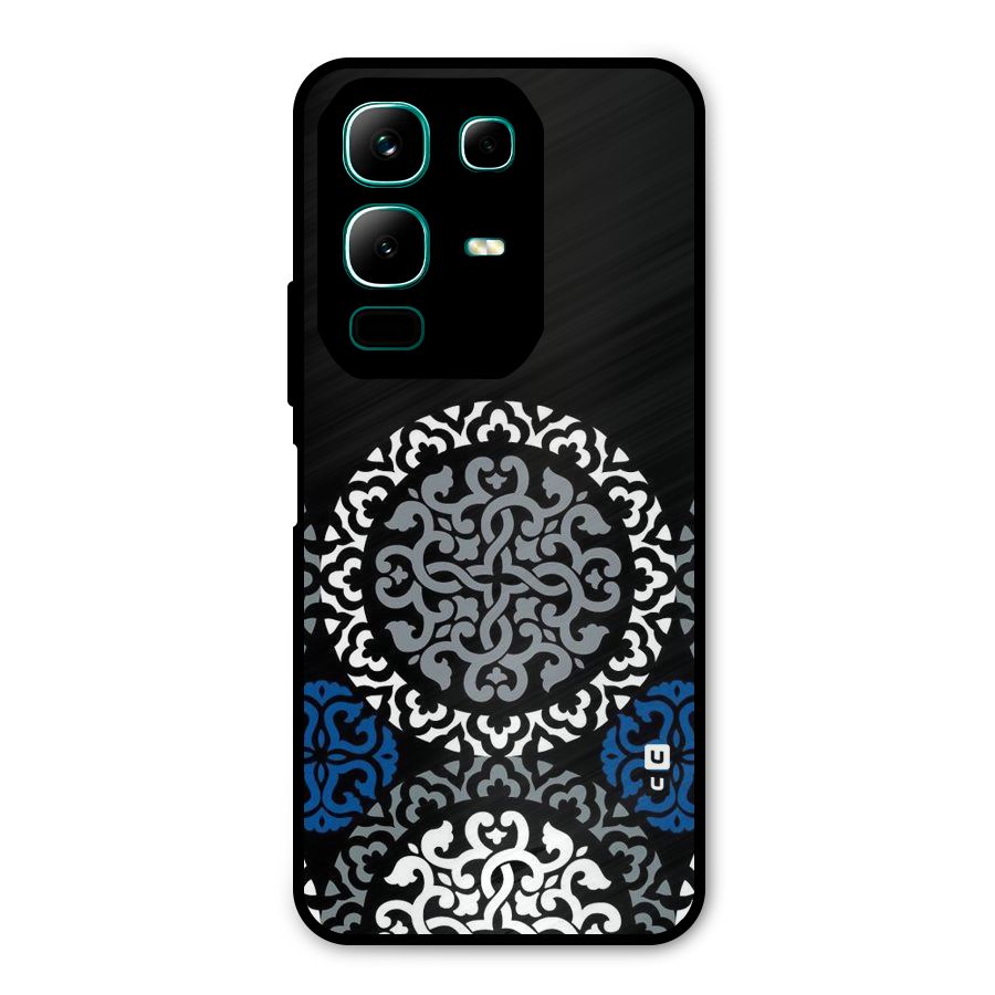 Mandala Circle Pattern Metal Back Case for Infinix Note 50x