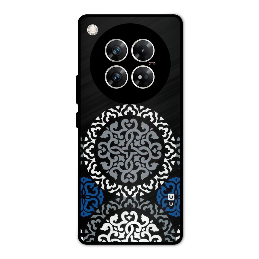 Mandala Circle Pattern Metal Back Case for Infinix Zero 40 5G