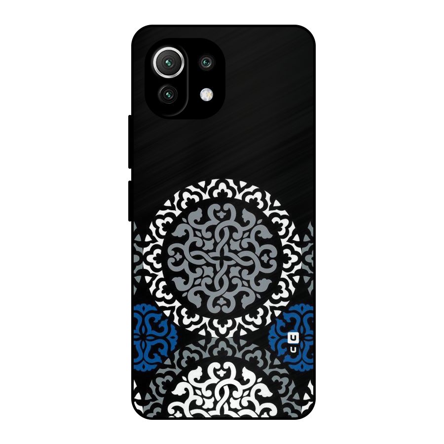 Mandala Circle Pattern Metal Back Case for Mi 11 Lite NE 5G