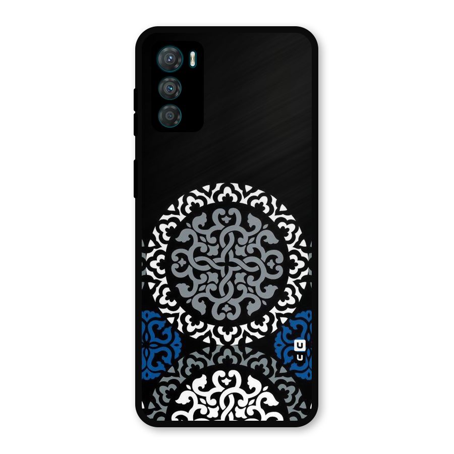 Mandala Circle Pattern Metal Back Case for Moto G42