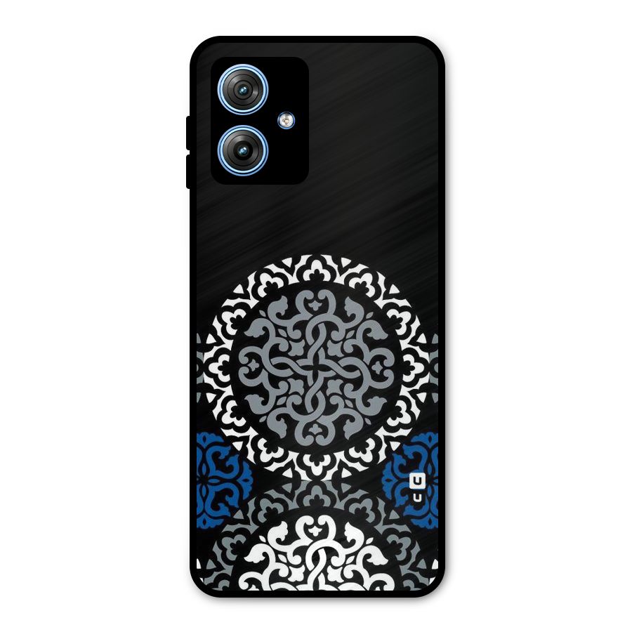Mandala Circle Pattern Metal Back Case for Moto G54
