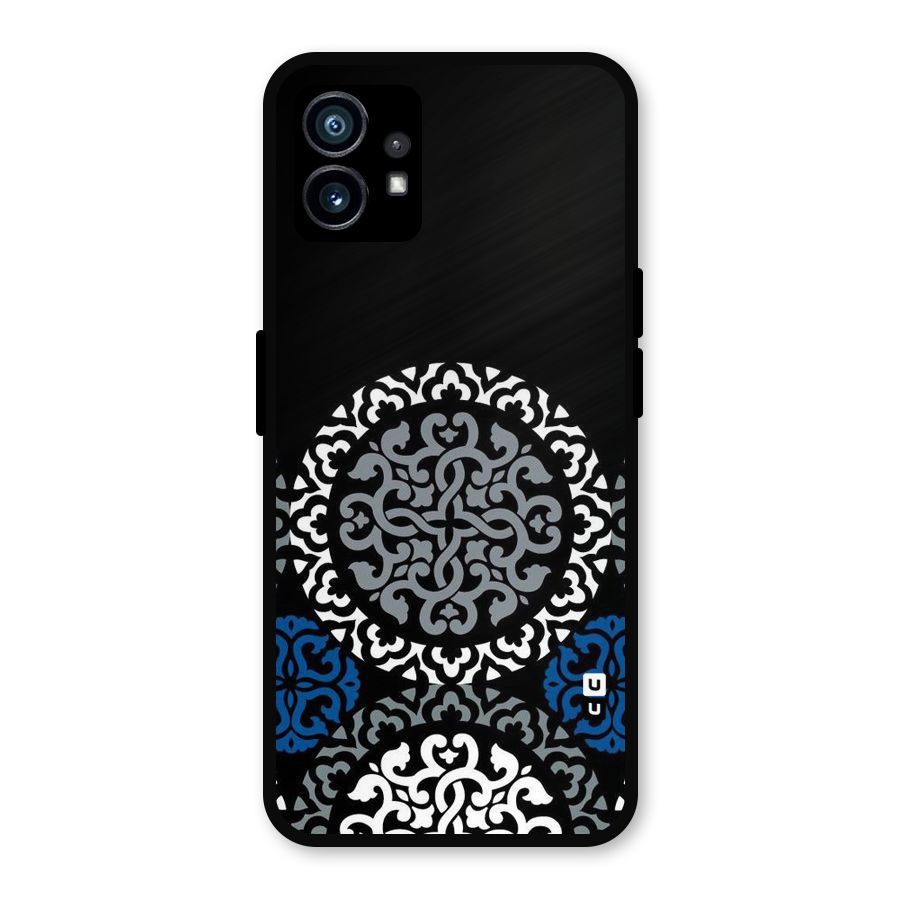 Mandala Circle Pattern Metal Back Case for Nothing Phone 1