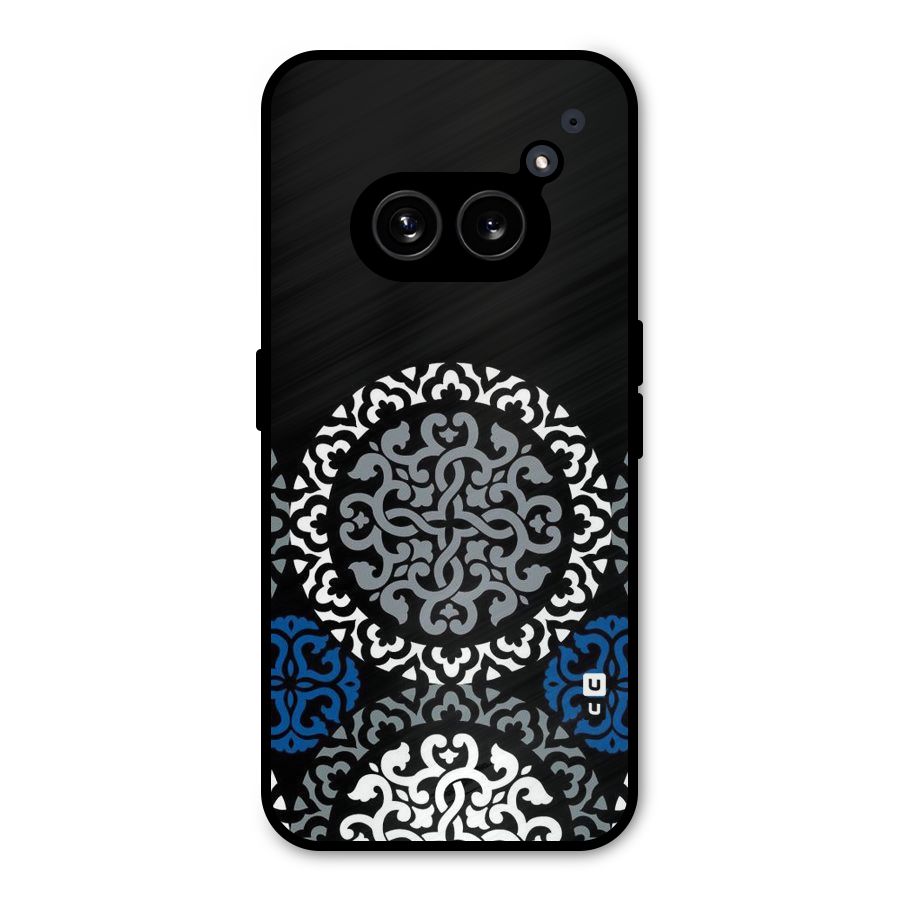 Mandala Circle Pattern Metal Back Case for Nothing Phone 2a Plus