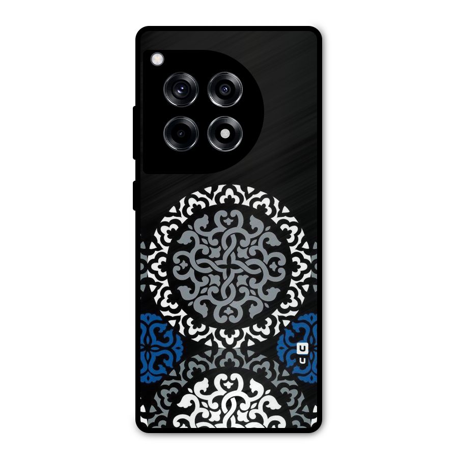 Mandala Circle Pattern Metal Back Case for OnePlus 12R