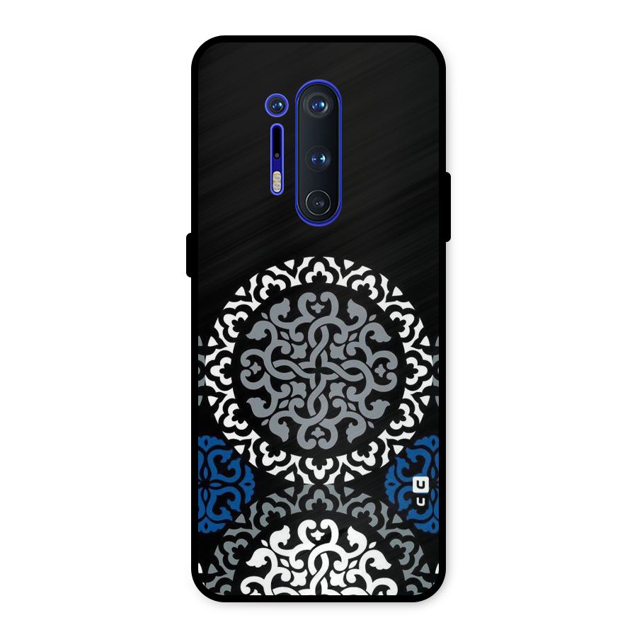 Mandala Circle Pattern Metal Back Case for OnePlus 8 Pro