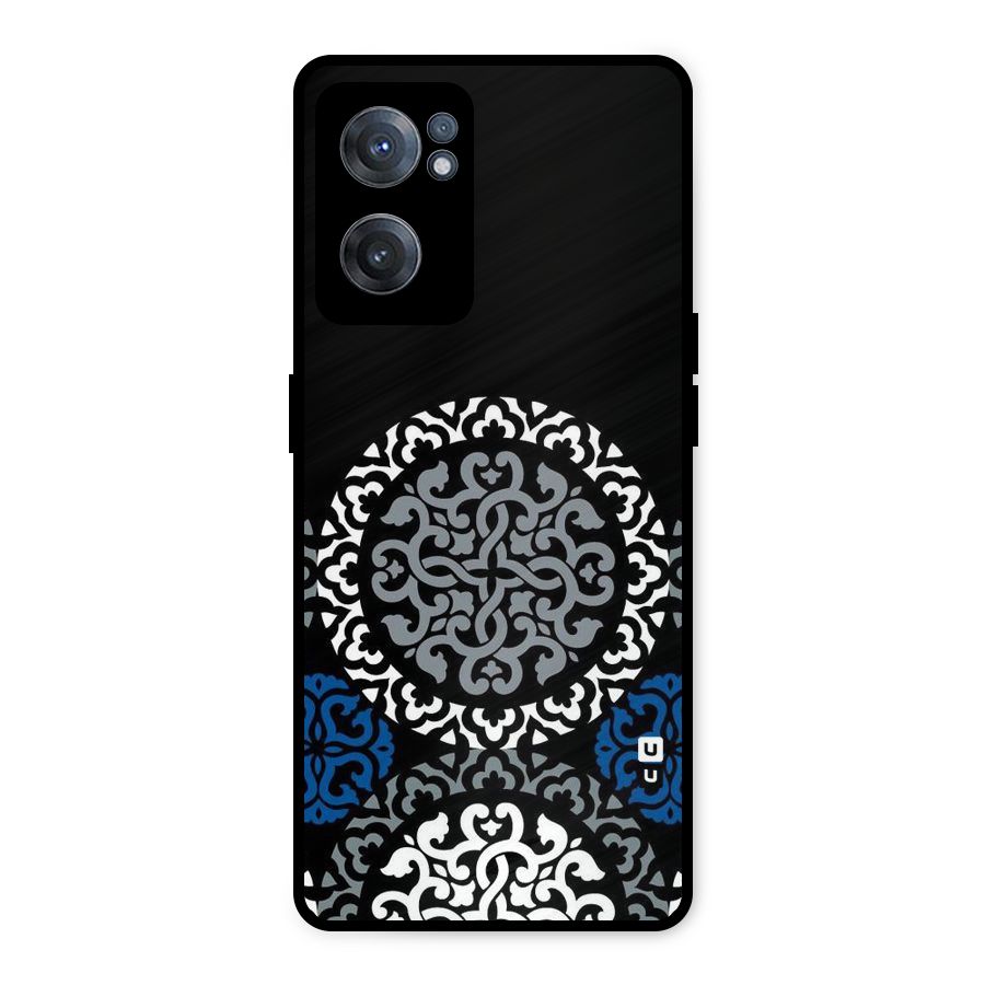 Mandala Circle Pattern Metal Back Case for OnePlus Nord CE 2 5G