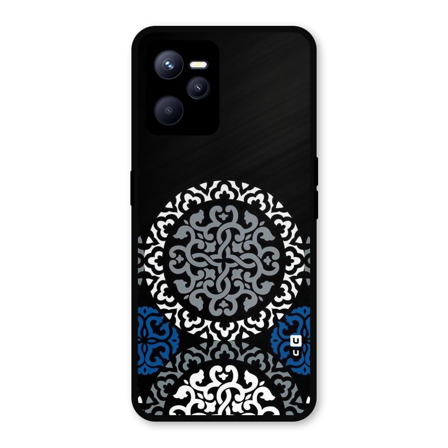 Mandala Circle Pattern Metal Back Case for Realme C35