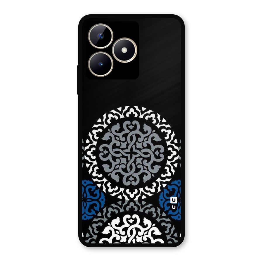 Mandala Circle Pattern Metal Back Case for Realme C53