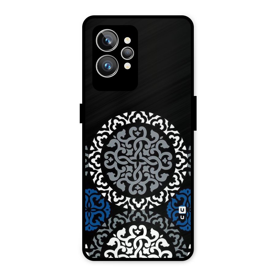 Mandala Circle Pattern Metal Back Case for Realme GT2 Pro