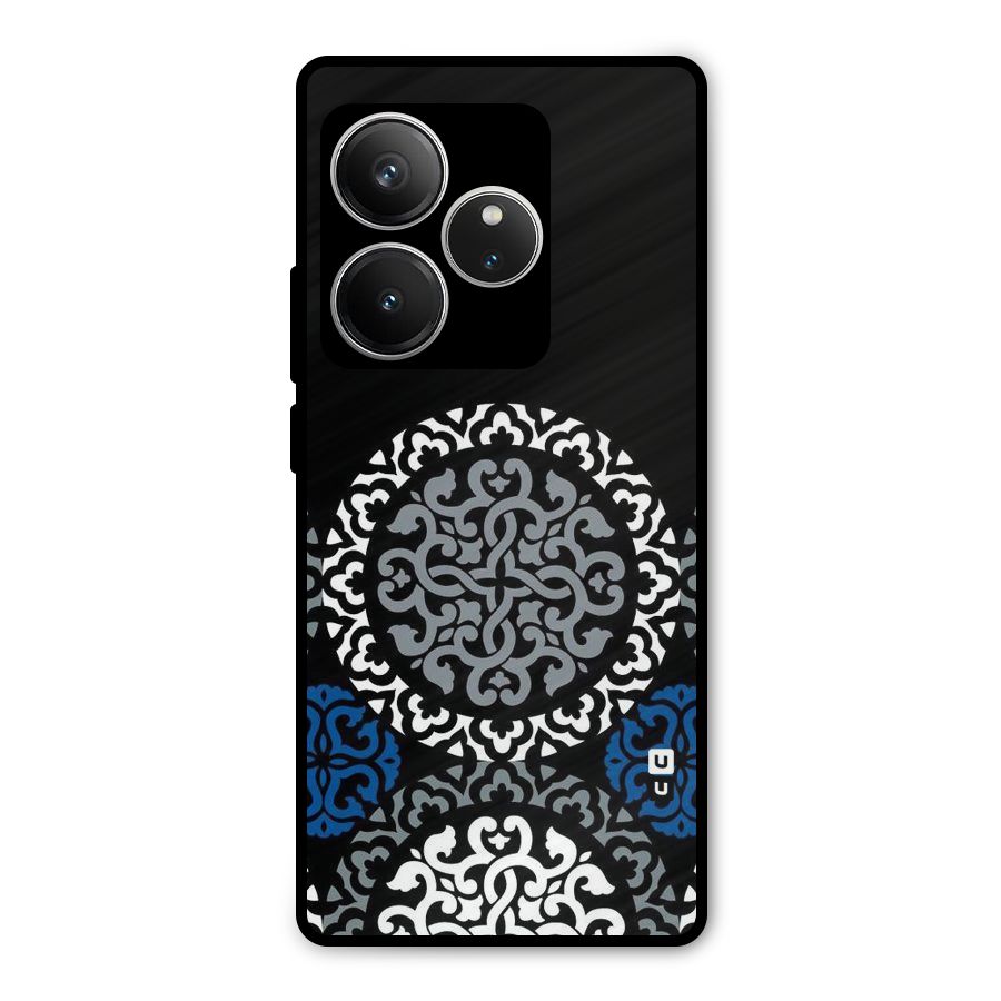 Mandala Circle Pattern Metal Back Case for Realme GT 6