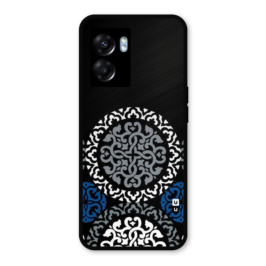 Mandala Circle Pattern Metal Back Case for Realme Narzo 50 5G