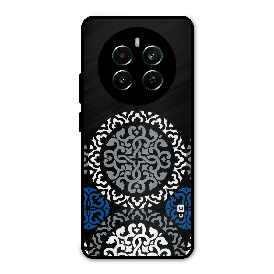 Mandala Circle Pattern Metal Back Case for Realme Narzo 70 Pro