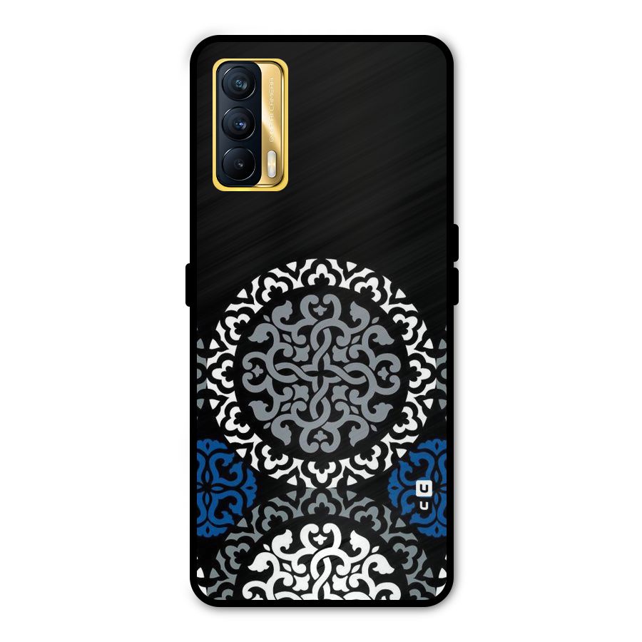 Mandala Circle Pattern Metal Back Case for Realme X7