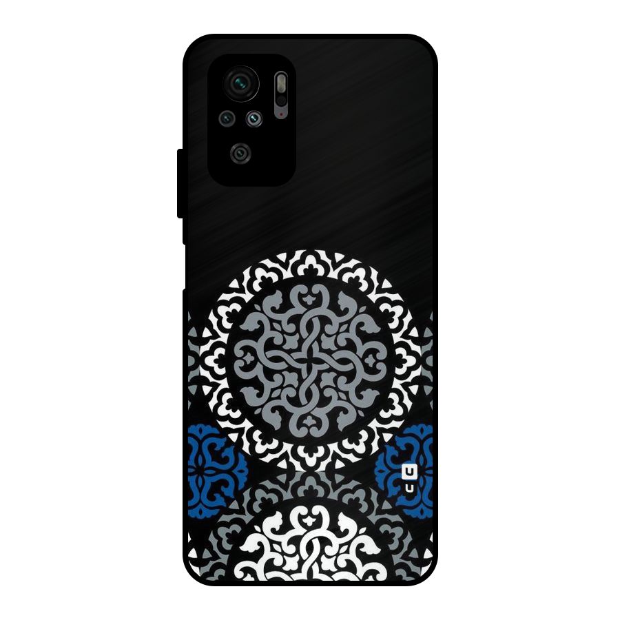 Mandala Circle Pattern Metal Back Case for Redmi Note 10S