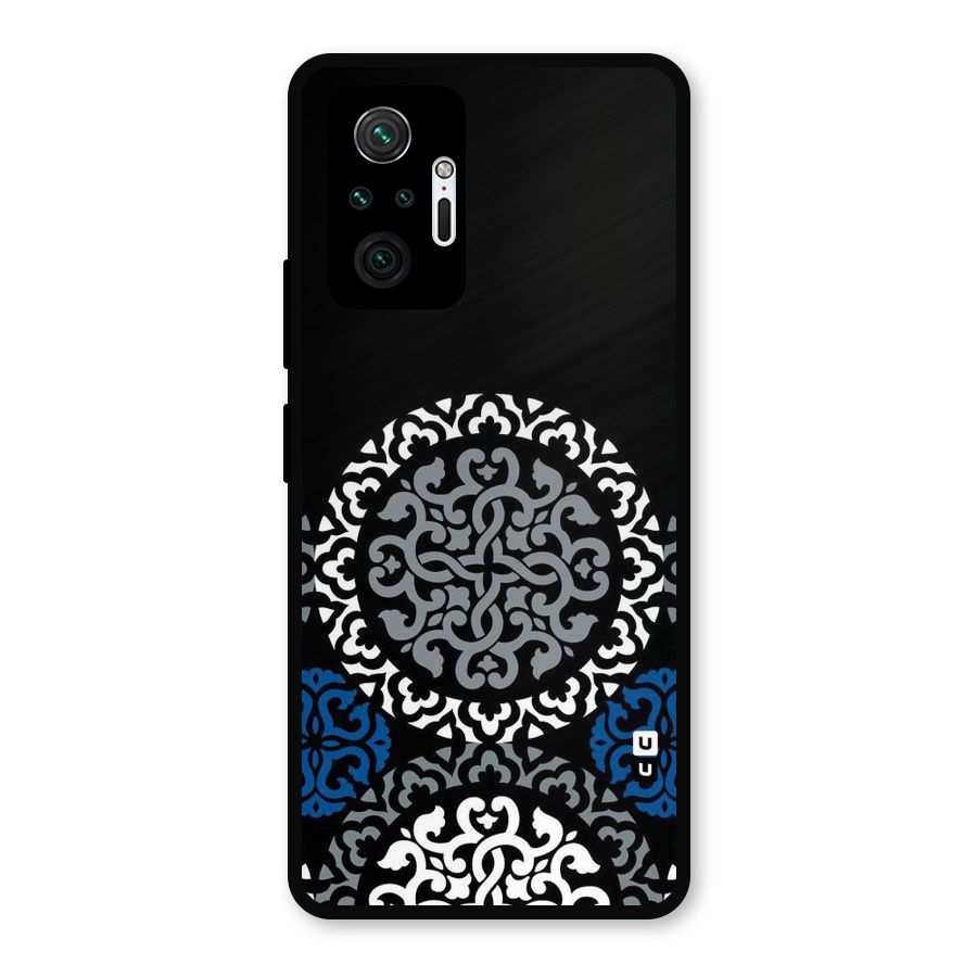 Mandala Circle Pattern Metal Back Case for Redmi Note 10 Pro
